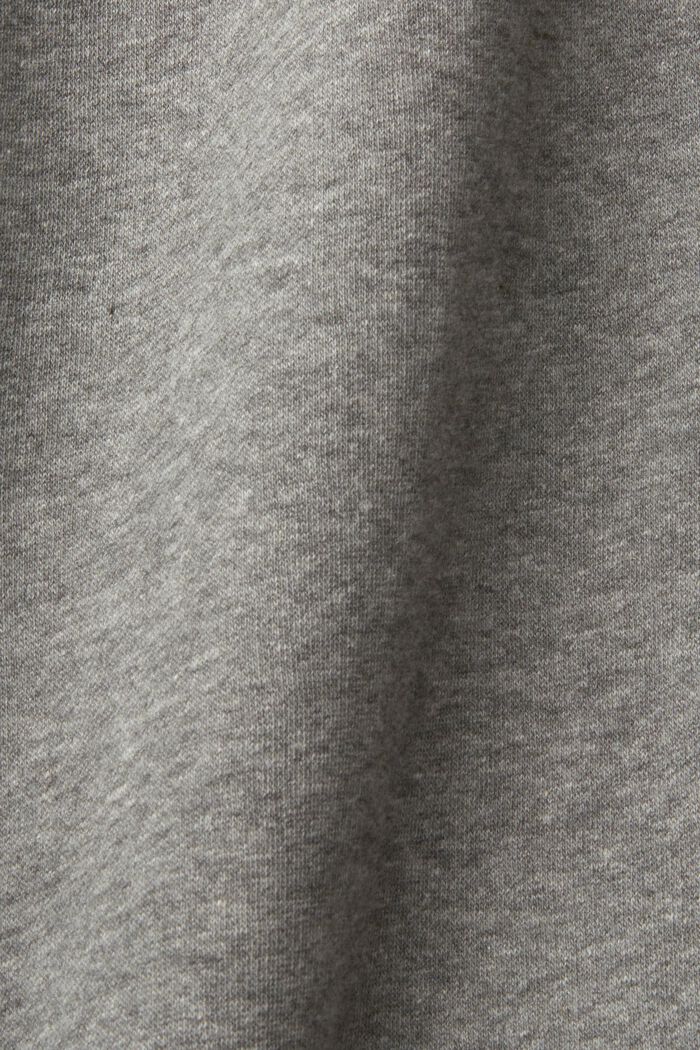 Sweat chiné à capuche orné d’un petit logo imprimé, MEDIUM GREY, detail image number 5
