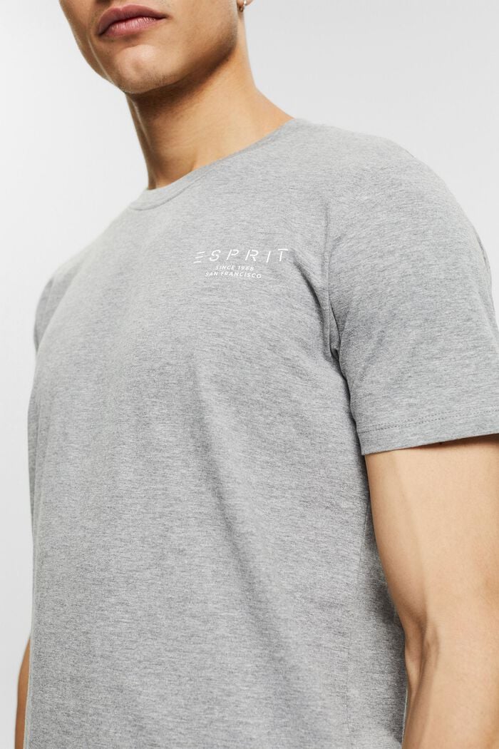 T-shirt en jersey orné d´un logo imprimé, LENZING™ ECOVERO™, MEDIUM GREY, detail image number 1