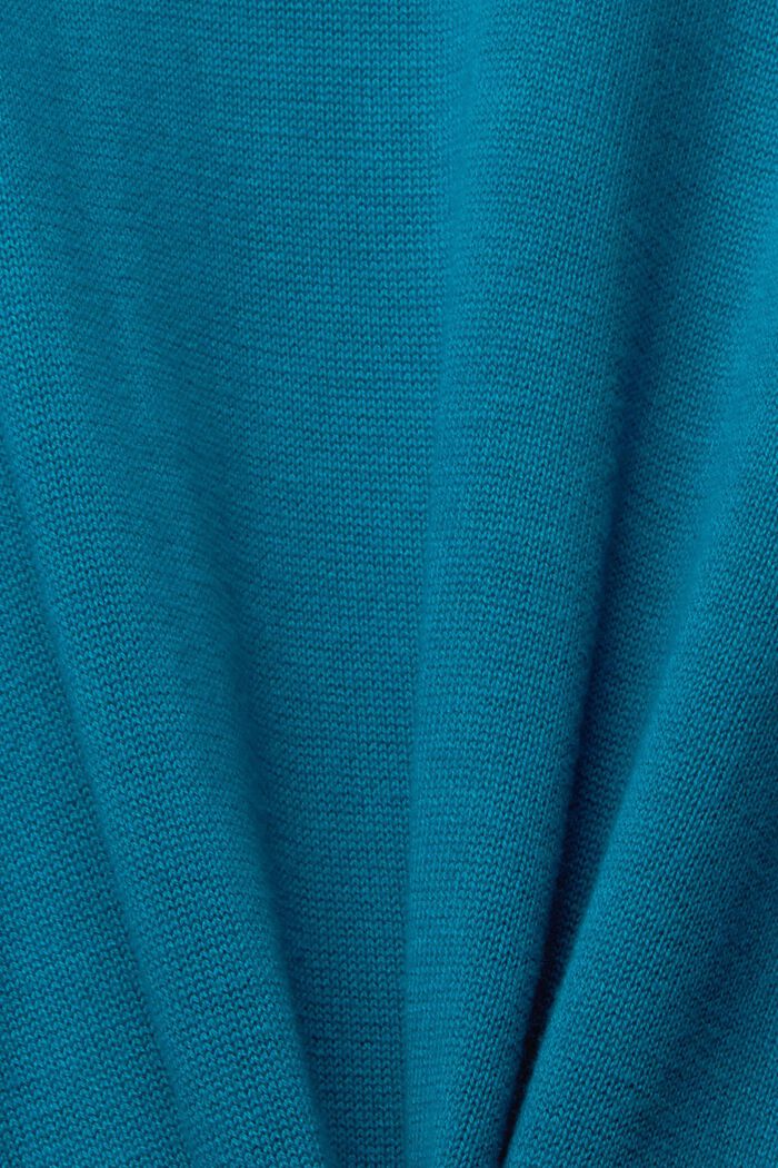 Cardigan à capuche, TEAL BLUE, detail image number 1