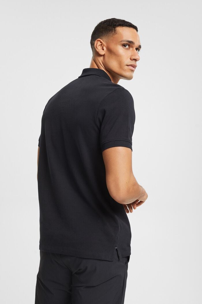 Polo coupe Slim Fit, BLACK, detail image number 3