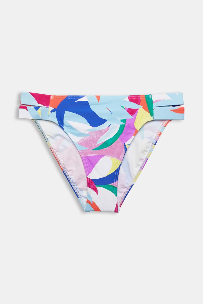 En matière recyclée : le slip de bikini à motif coloré, VIOLET, detail image number 3