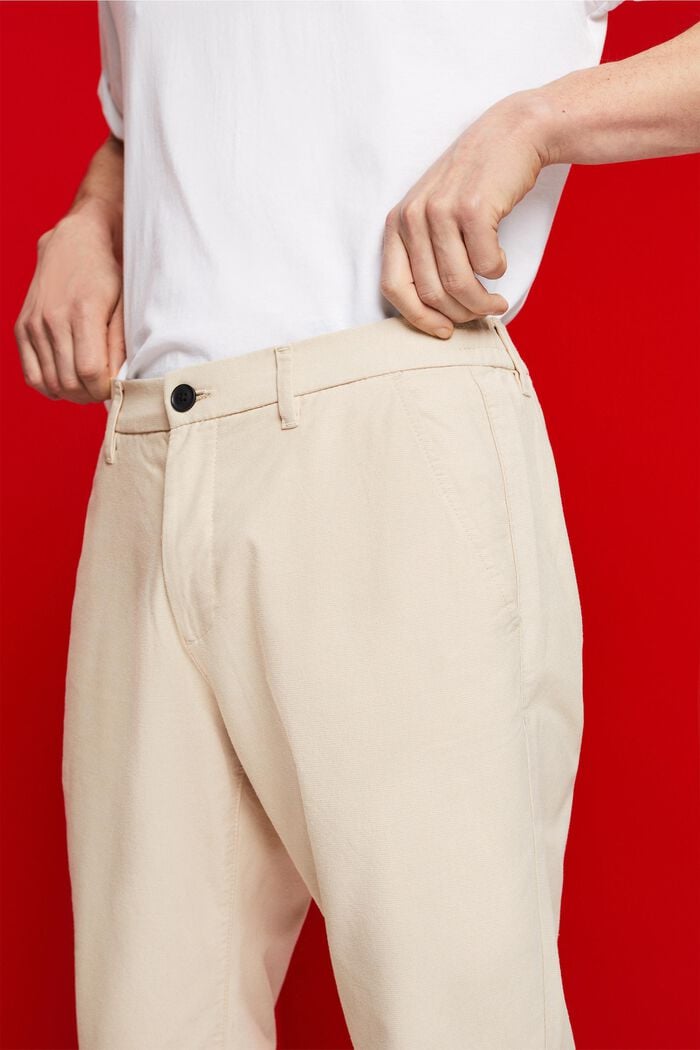 Pantalon chino gratté, BEIGE, detail image number 2