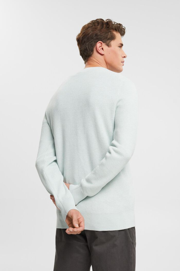 Pull-over rayé, LIGHT AQUA GREEN, detail image number 3