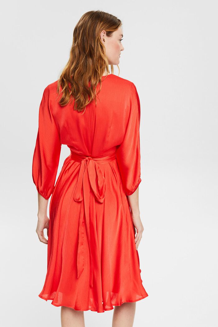 Robe d’aspect satin, RED, detail image number 2