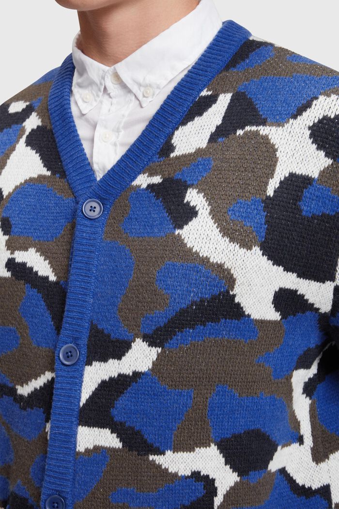 Cardigan camouflage, NAVY, detail image number 2