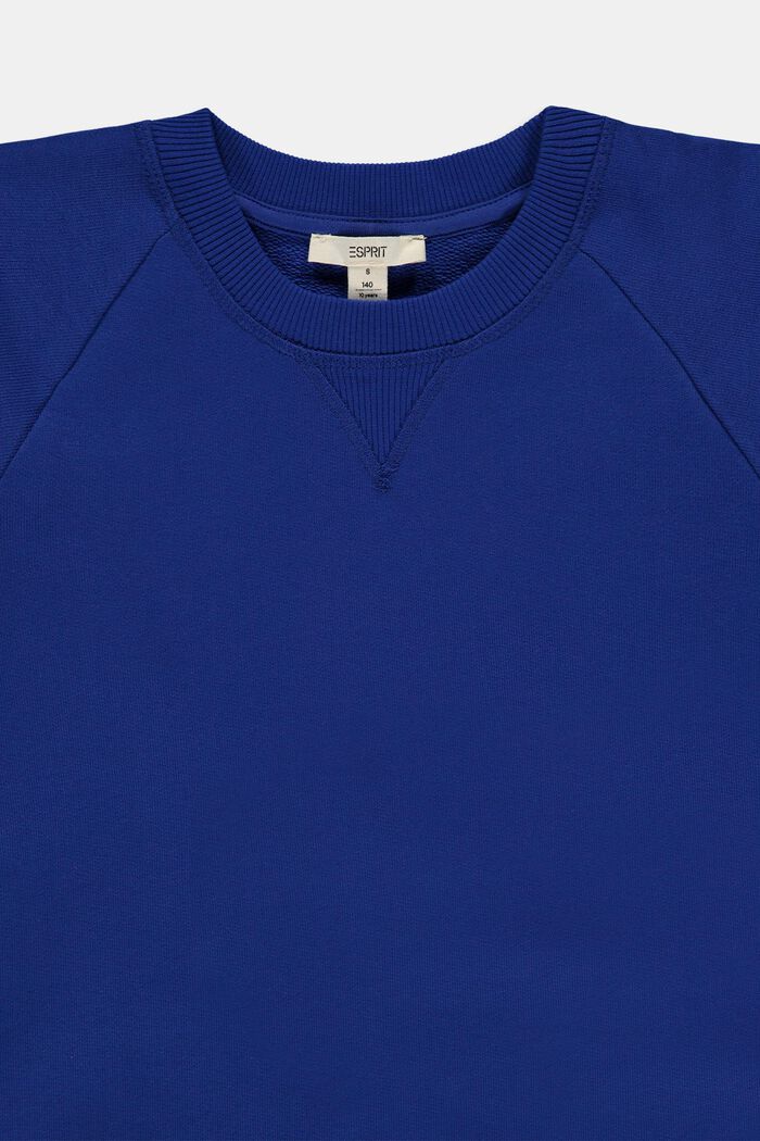 Sweat-shirt à logo, 100 % coton, BRIGHT BLUE, detail image number 2