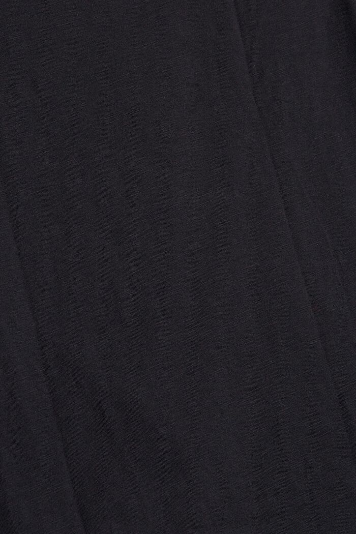 T-shirt à manches 3/4 et imprimé, BLACK, detail image number 4