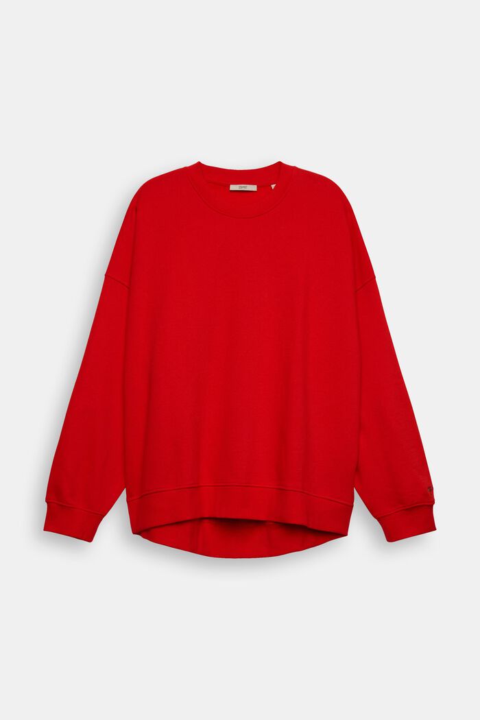 Sweat-shirt CURVY de coupe Relaxed Fit, RED, overview