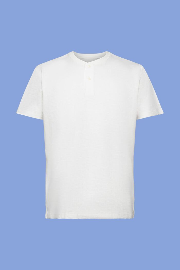 T-shirt col tunisien en coton, ICE, detail image number 6