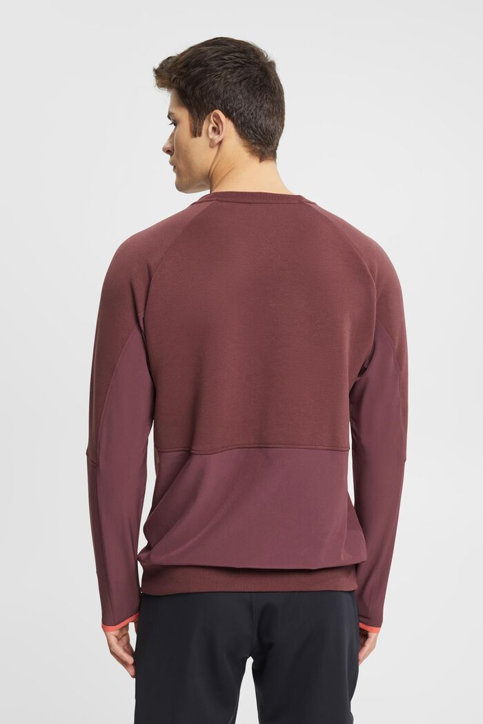 Sweat-shirt à poche-poitrine zippée, BORDEAUX RED, detail image number 3