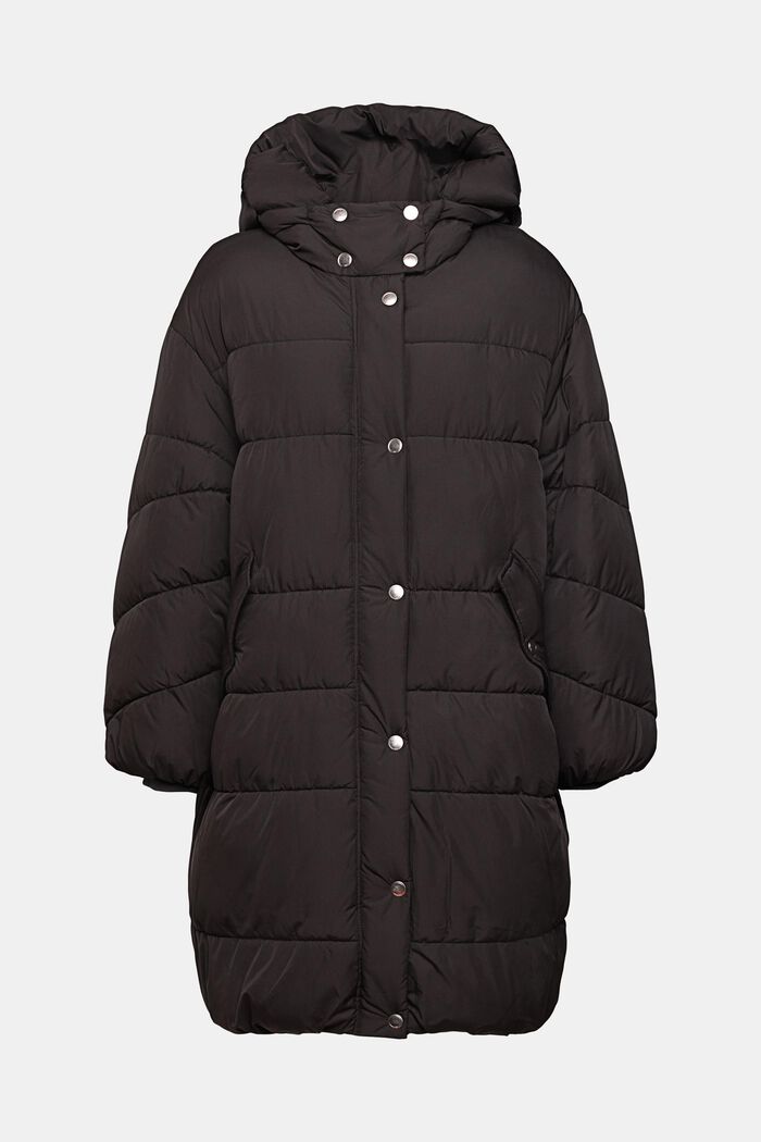 Manteau matelassé à capuche amovible, BLACK, detail image number 6