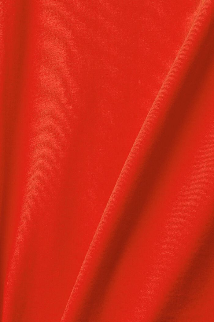 T-shirt à manches longues et col droit, RED, detail image number 5