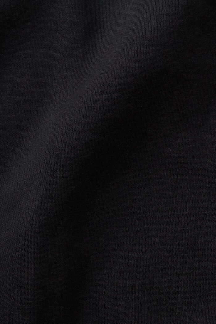 Sweat-shirt à manches rayées, BLACK, detail image number 4