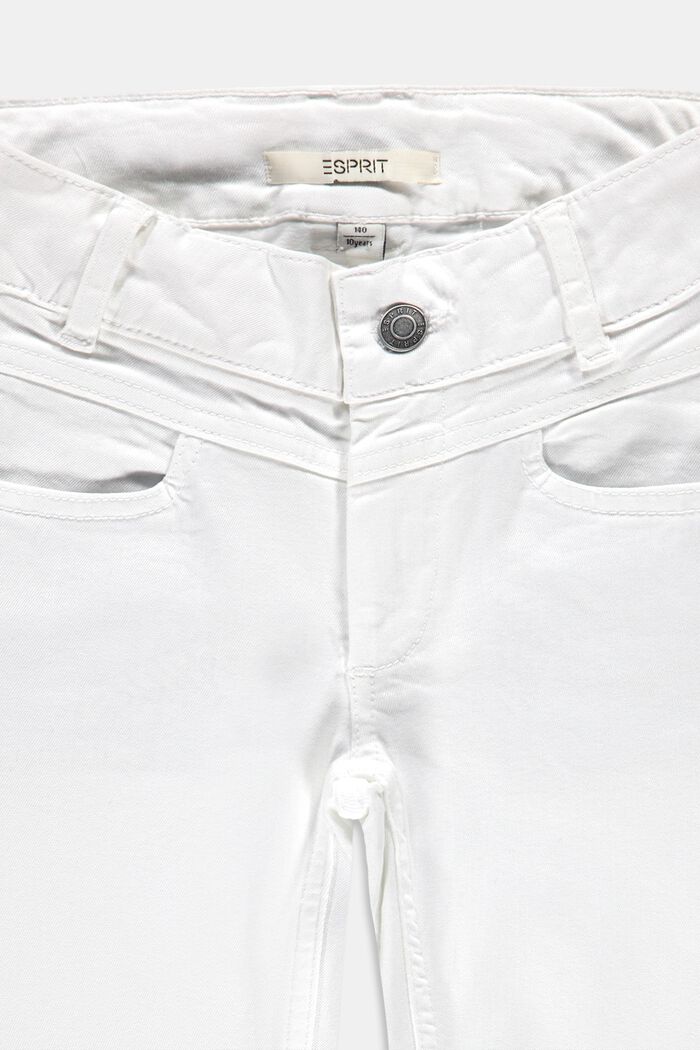 Jean de longueur corsaire à taille ajustable, WHITE, detail image number 2