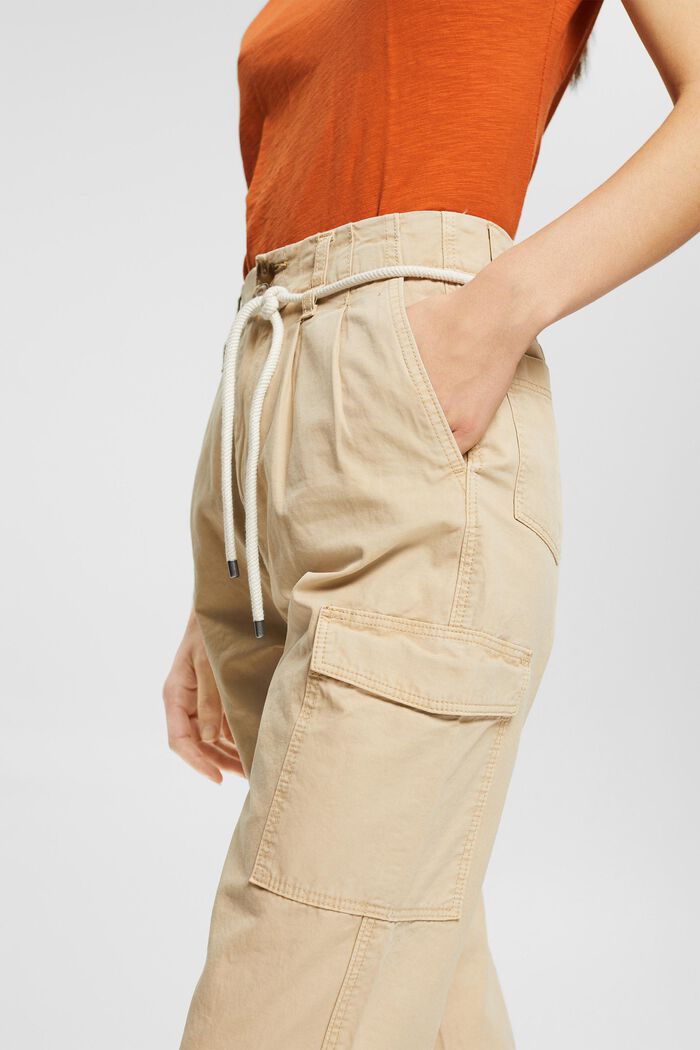 Pantalon cargo muni d'un cordon, SAND, detail image number 2