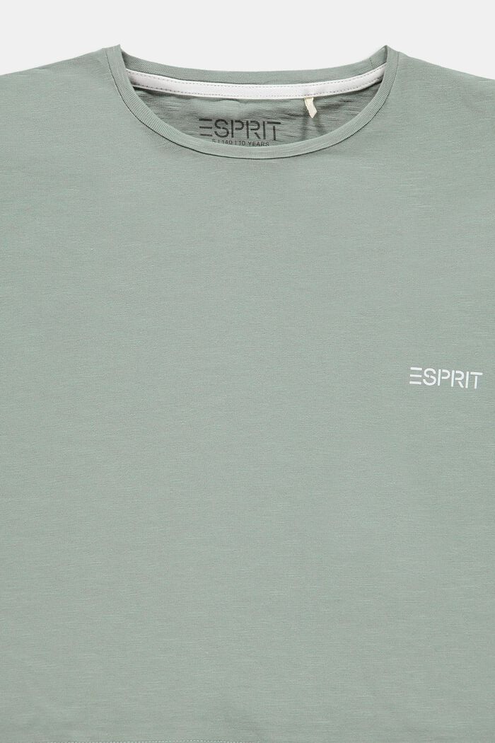 T-shirt de coupe carrée, 100 % coton, KHAKI GREEN, detail image number 2
