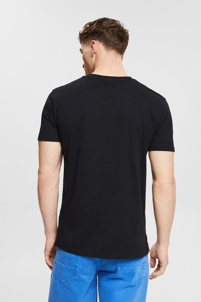T-shirt à imprimé, en jersey, BLACK, detail image number 3