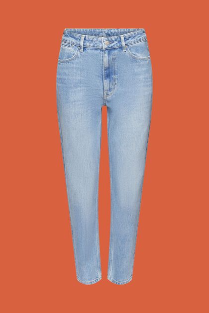 Jean de coupe Mom taille haute, BLUE LIGHT WASHED, overview