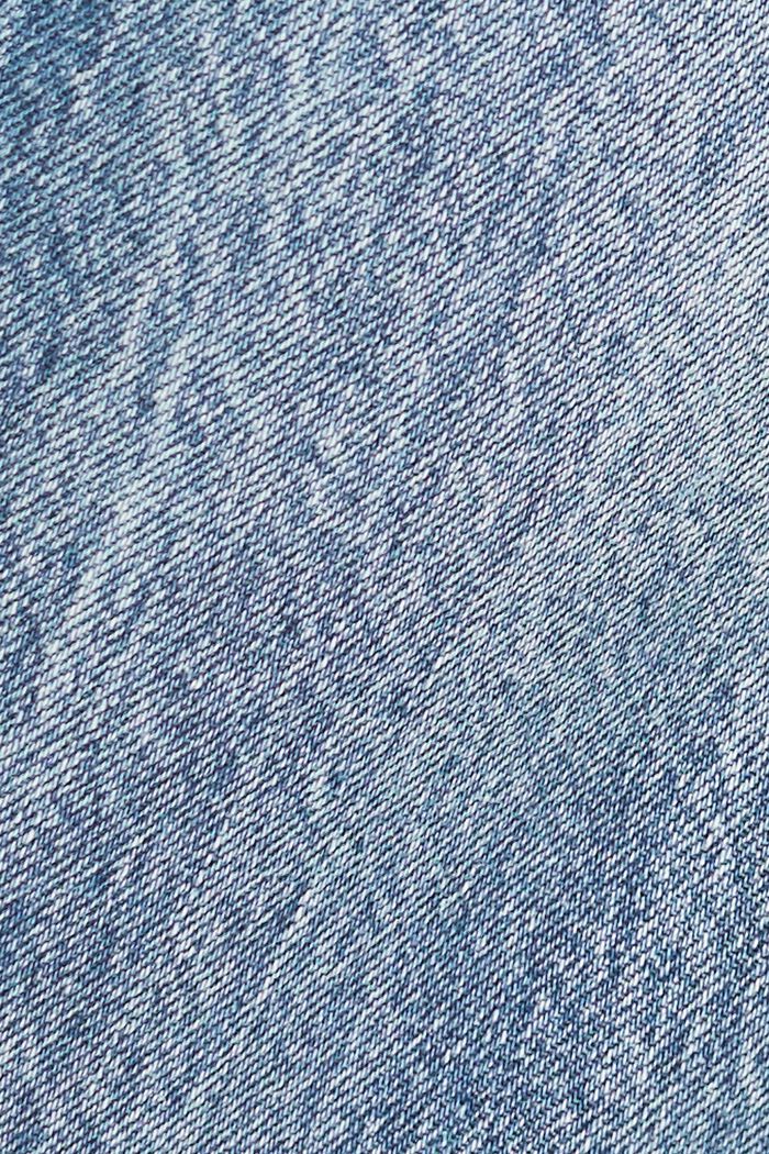 En matière recyclée : le jean carpenter de coupe Straight Fit, BLUE BLEACHED, detail image number 5