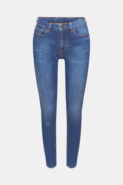 Jean Skinny en coton durable, BLUE MEDIUM WASHED, overview