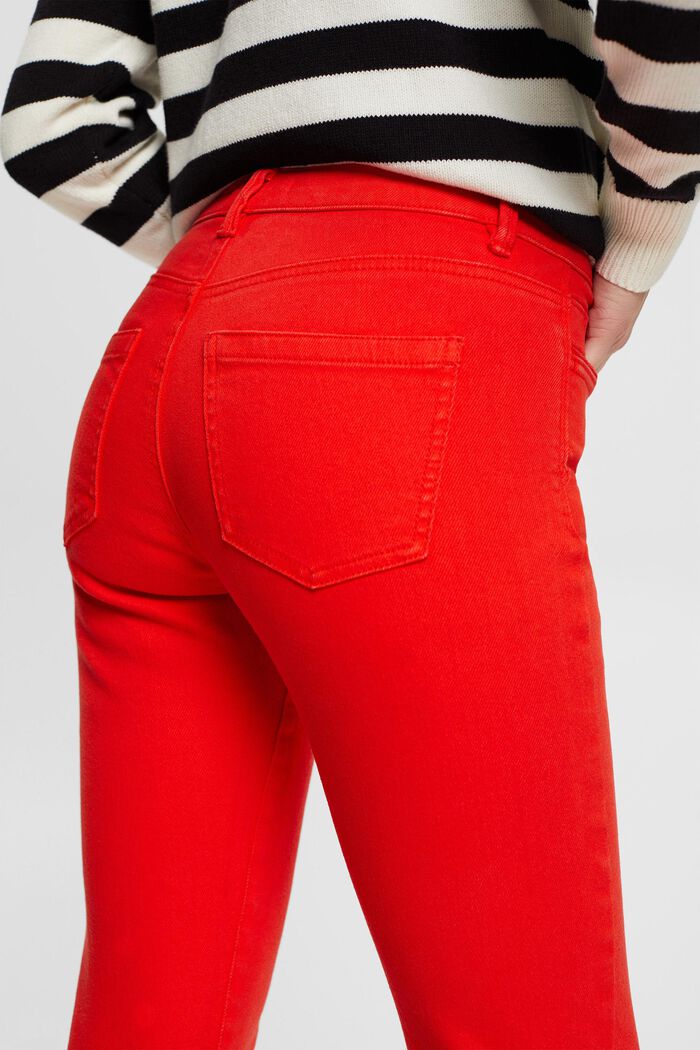 Jean stretch de coupe Slim Fit à taille mi-haute, RED, detail image number 4