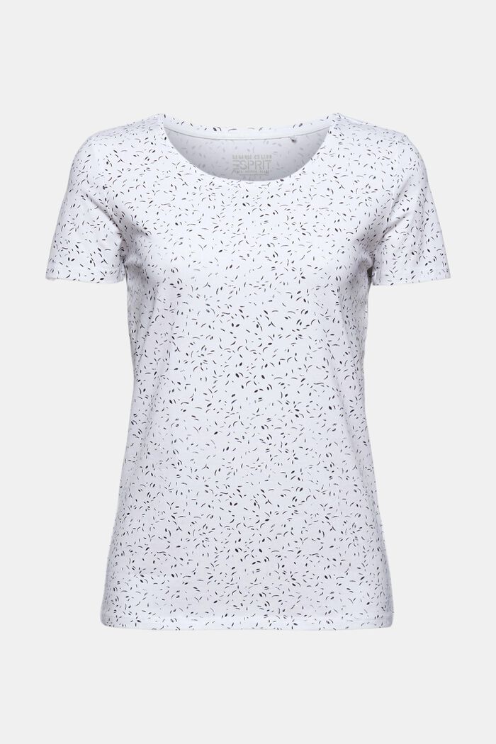 T-shirt imprimé en coton bio, WHITE, detail image number 0