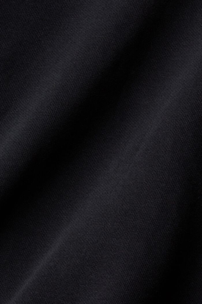 Sweat-shirt muni d’une patte boutonnée au dos, BLACK, detail image number 6