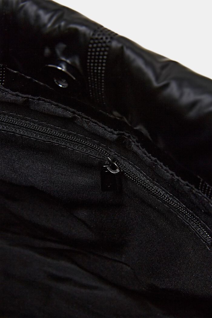 Petit sac doudoune brillant, BLACK, detail image number 3