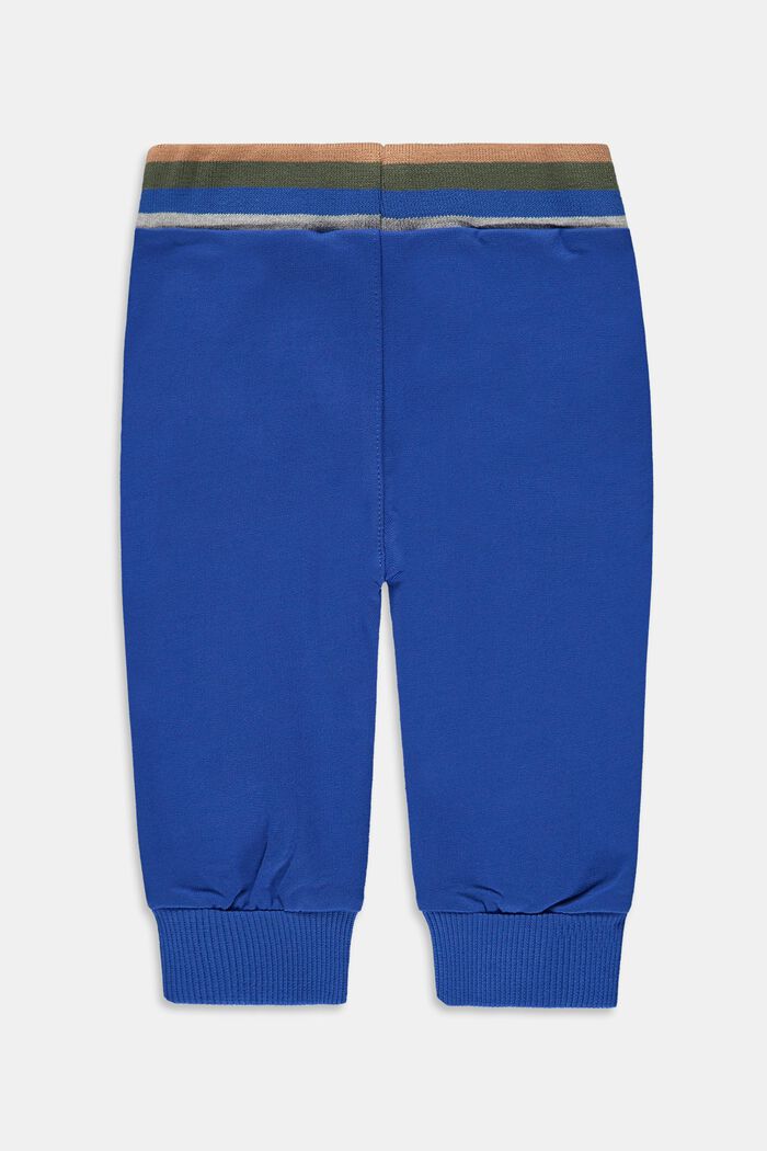 Pantalon molletonné, 100 % coton biologique, BLUE, detail image number 1