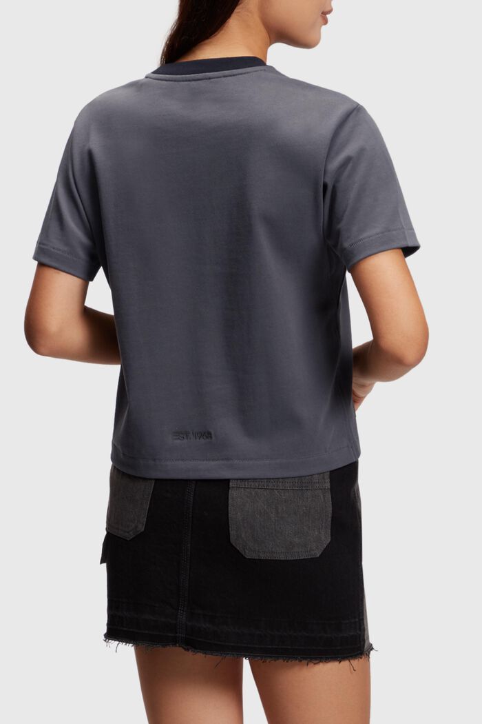 T-shirt de coupe carrée en jersey lourd, DARK GREY, detail image number 1