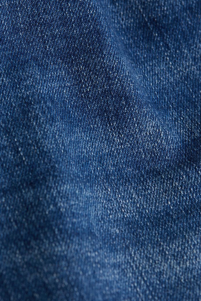 Jean stretch en coton bio, BLUE MEDIUM WASHED, detail image number 1
