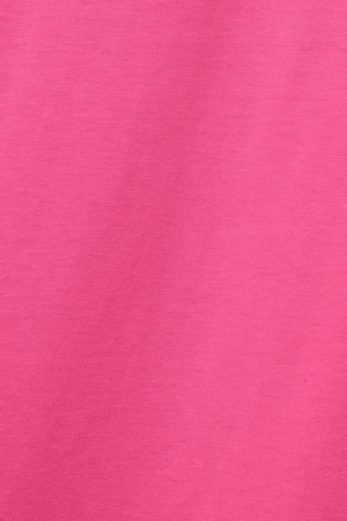 Sweat-shirt unisexe en maille polaire de coton orné d’un logo, PINK FUCHSIA, detail image number 7