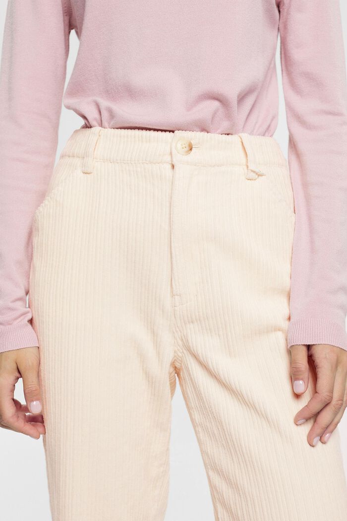 Pantalon à jambes larges mix & match VELOURS CÔTELÉ, OFF WHITE, detail image number 4