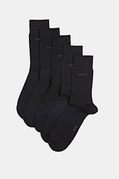 5 paires de chaussettes, coton bio mélangé