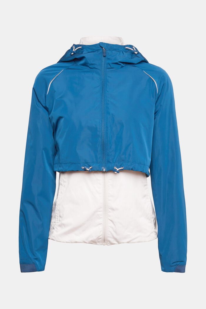 En matière recyclée : la veste de sport 2 en 1, PETROL BLUE, detail image number 2