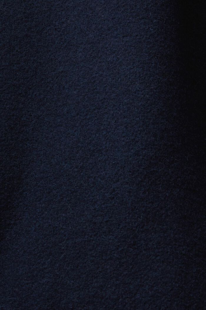 Veste Varsity en laine mélangée à étiquette, NAVY, detail image number 6