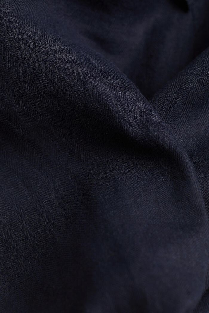 Pantalon 100 % lin, NAVY, detail image number 4