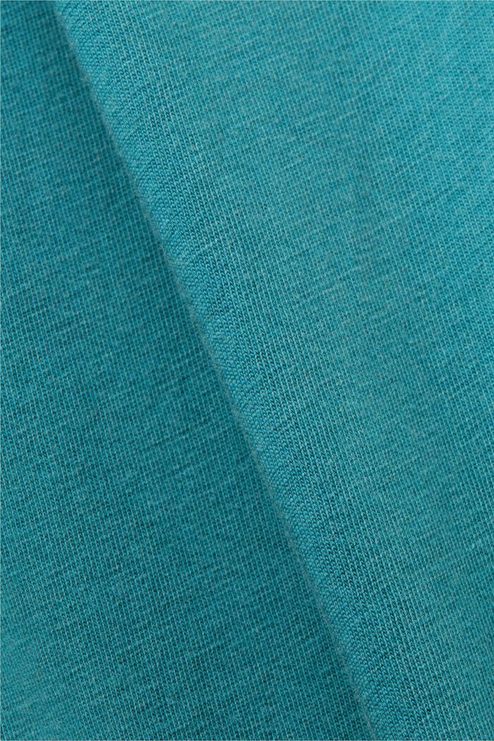 T-shirt en jersey teint en pièce, 100 % coton, TEAL BLUE, detail image number 4