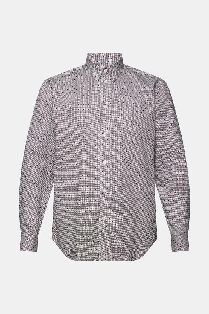 Chemise à col boutonné et motif, 100 % coton, DARK BROWN, detail image number 5