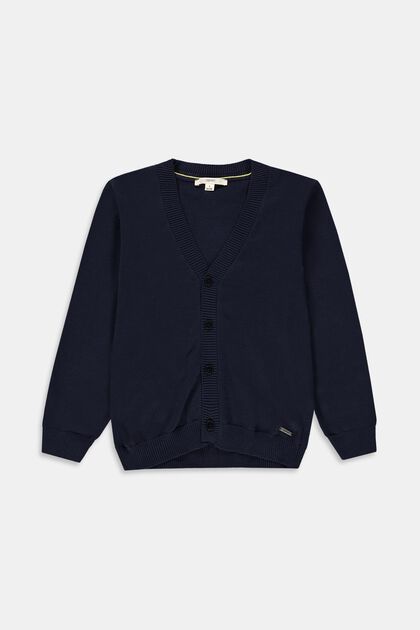 Sweaters cardigan, NAVY, overview