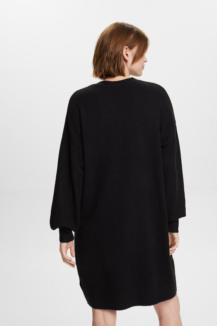 Mini-robe en maille, BLACK, detail image number 3