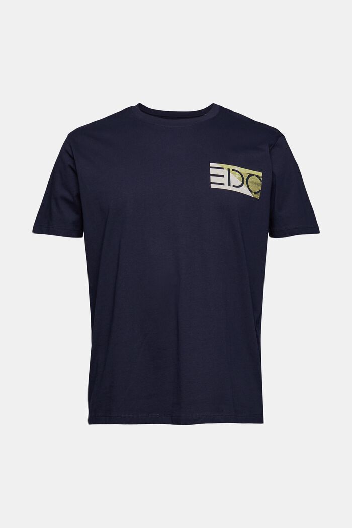 T-shirt en jersey animé d´un logo imprimé, NAVY, overview