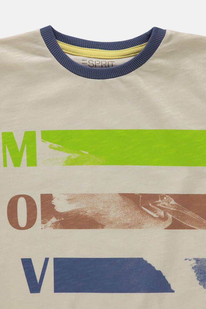 T-shirt à imprimé, 100 % coton, CREAM BEIGE, detail image number 2