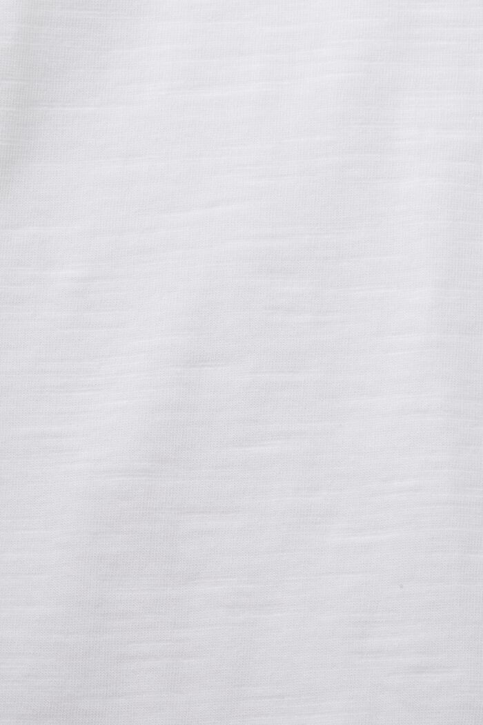 Haut à manches longues, 100 % coton, WHITE, detail image number 5