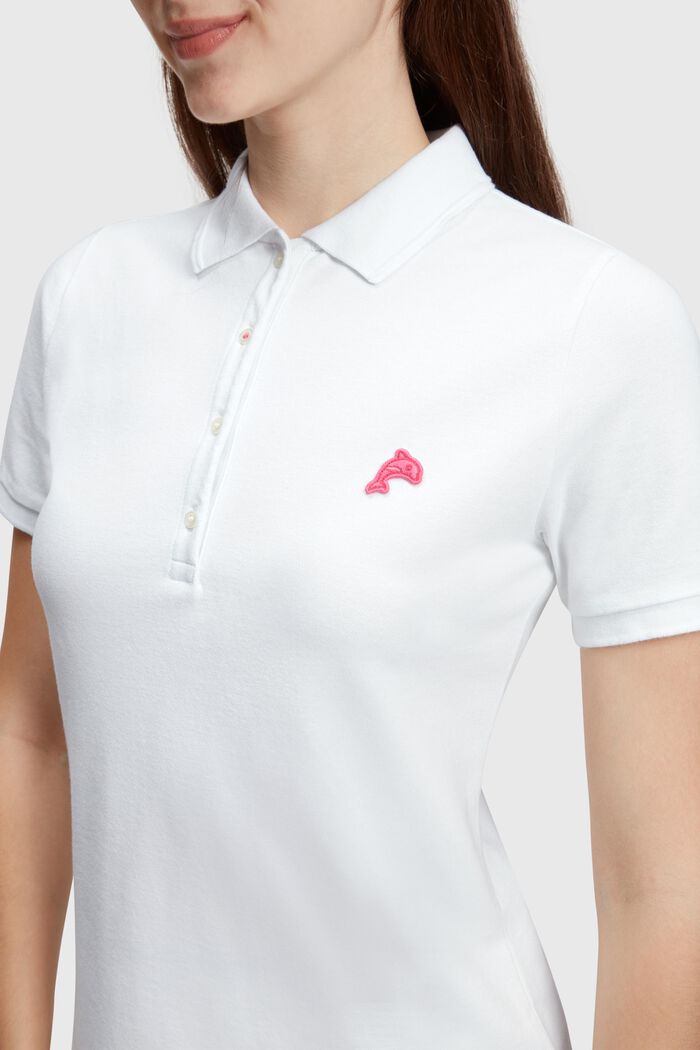 Polo classique Dolphin Tennis Club, WHITE, detail image number 2