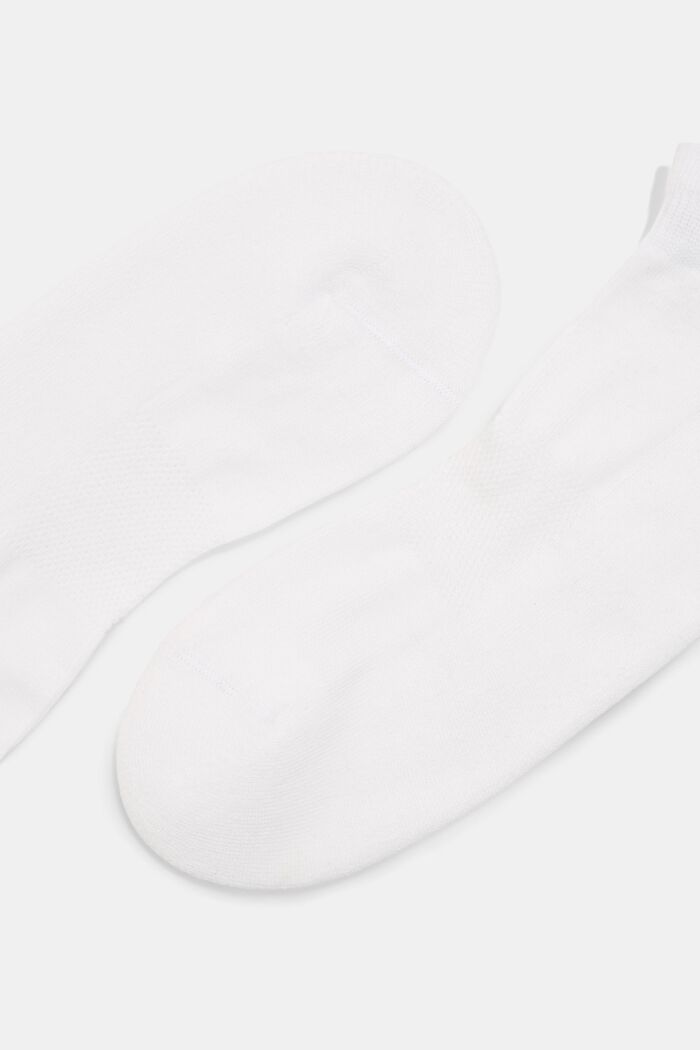 Lot de 2 paires de socquettes basses, tissu éponge, WHITE, detail image number 1