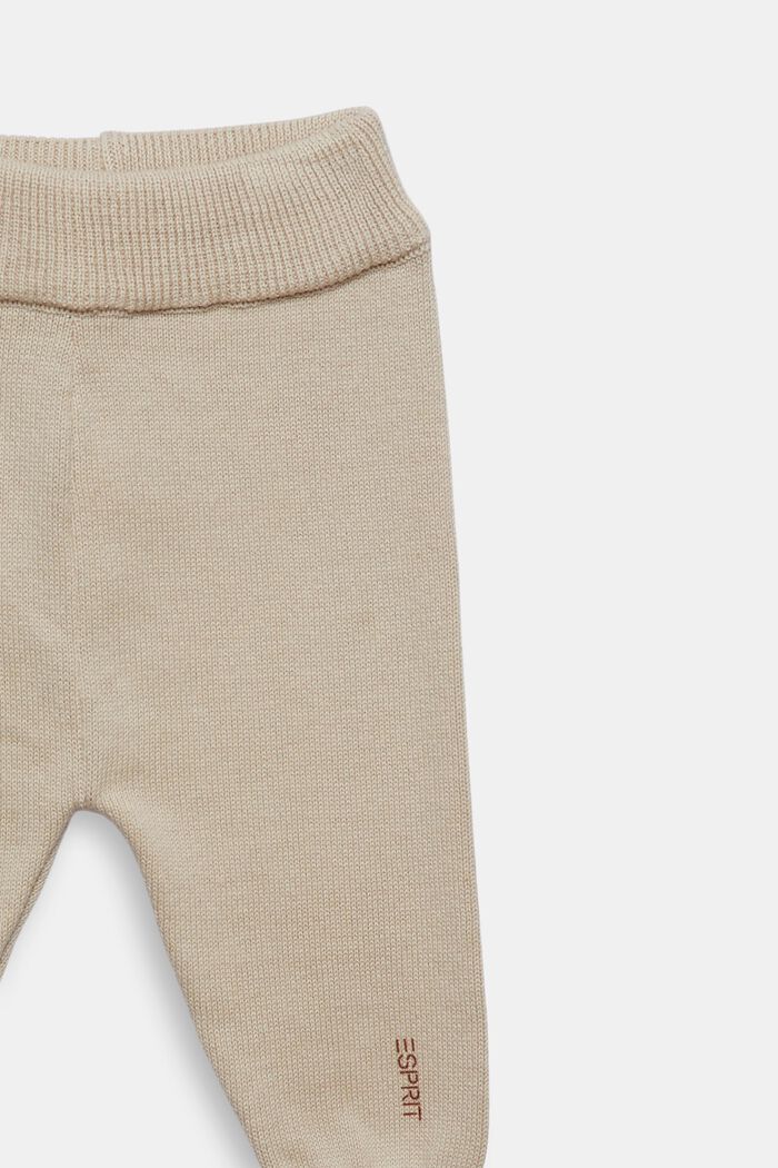 Pants knitted, LIGHT BEIGE, detail image number 1