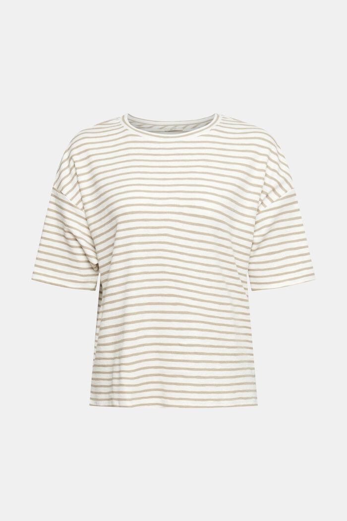 T-shirt à motif à rayures, OFF WHITE, detail image number 2