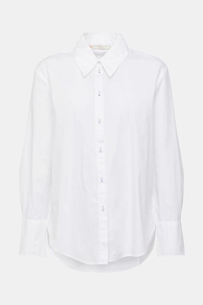 T-shirt d´aspect chemisier, WHITE, overview
