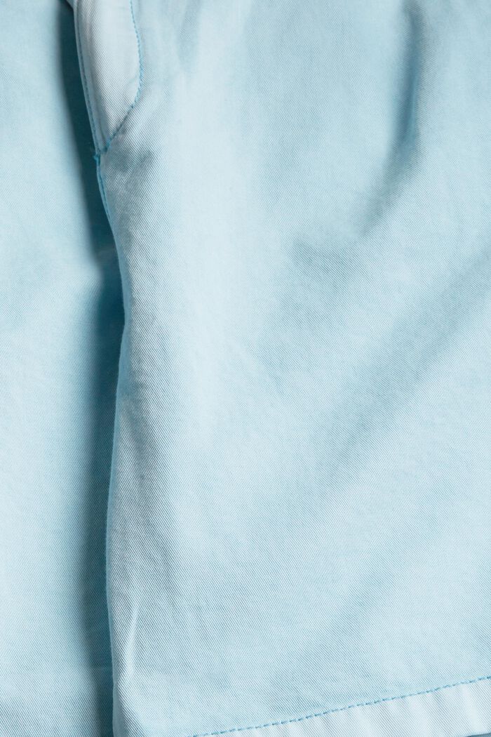 Short à ceinture à nouer, coton biologique, LIGHT BLUE, detail image number 4